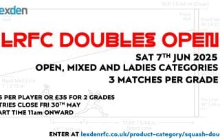 Squash Doubles Open Poster